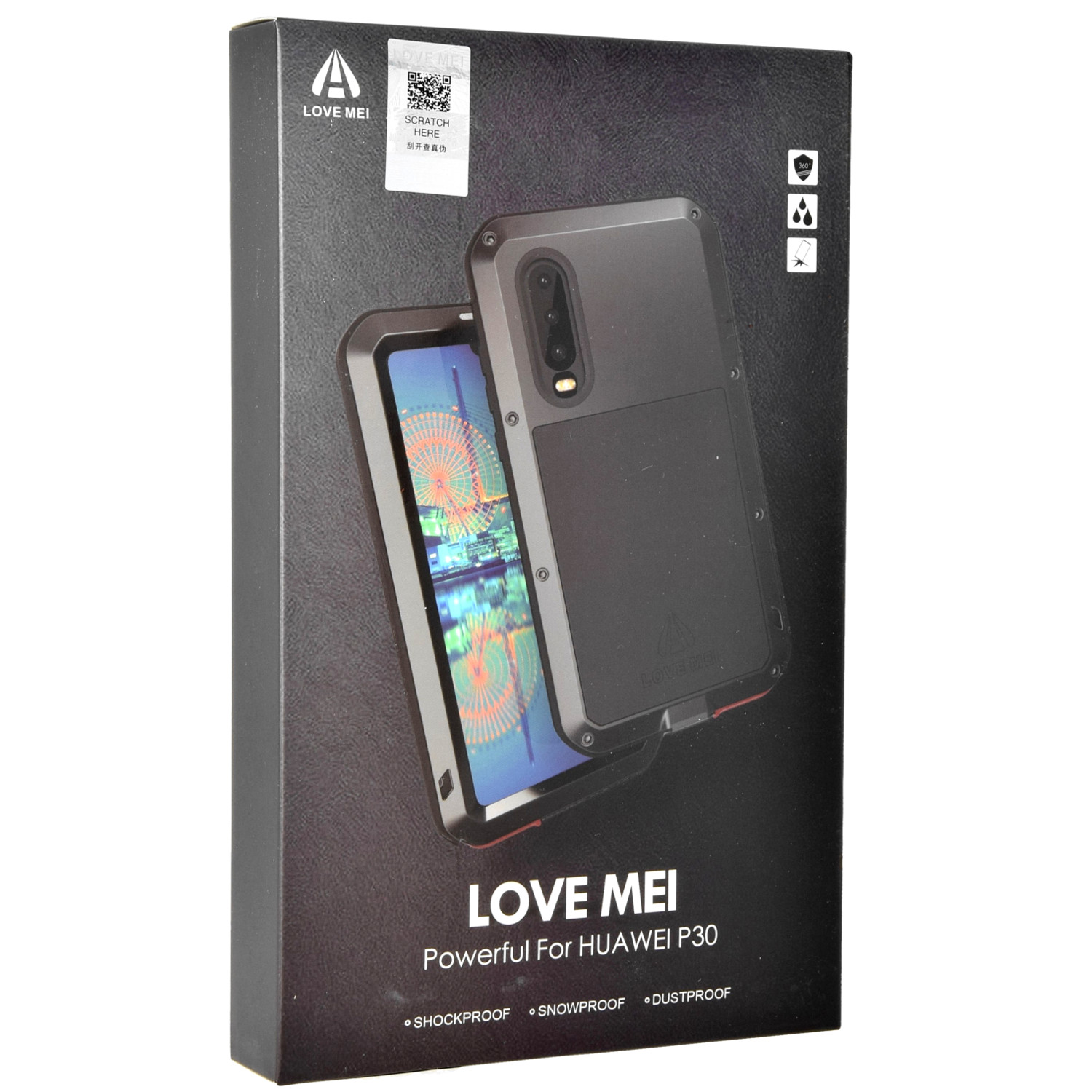 Oryginalne Pancerne Etui marki LOVE MEI z serii Powerful dla Huawei P30